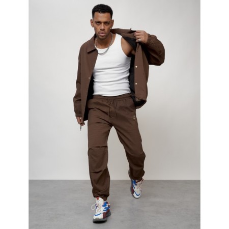 Male tracksuit, size 54, brown color-11