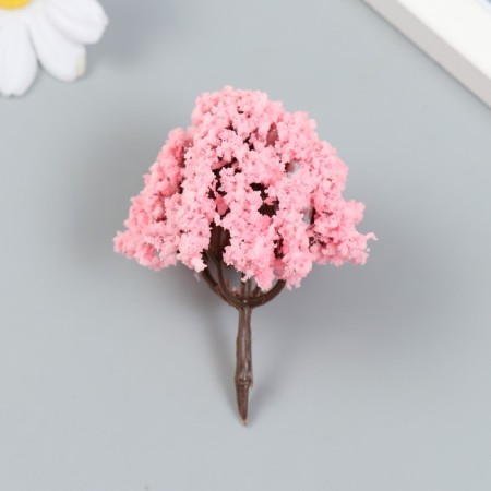 Artificial plant for creativity plastic "Pink tree - rhododendron" 6 cm