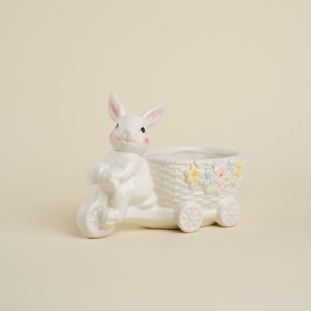 Sl Home "Forest Rabbit", 21.5 × 10.5 × 15.5 cm, white color