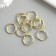 Rings for creativity (for photo albums) "gold" int. D = 1.5 cm external. D = 2 cm set 10 pcs