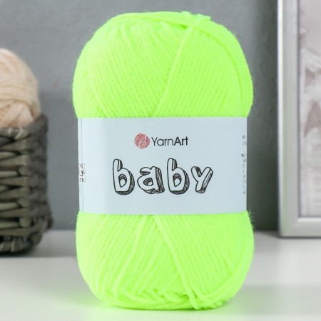 Baby yarn 100% acrylic 150m/50g (8232 lemon)