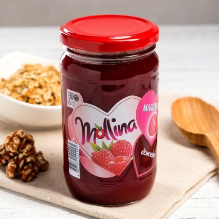 Jam mollina raspberry, 450 g