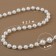 Pearls on threads, round, 6 mm, 9 ± 1 m, white color