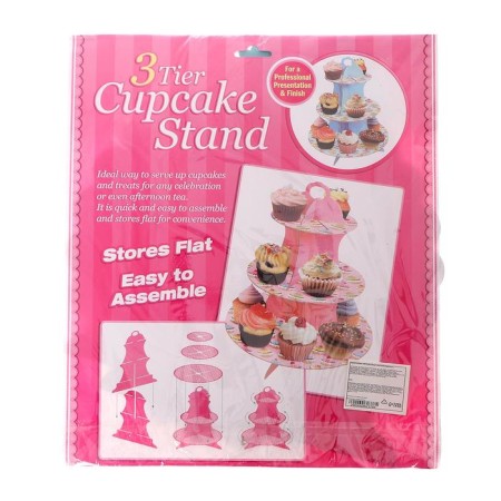 Tree -tier cake stand, blue-2