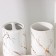 Savanna battery accessories set “Thunderstorm”, 4 items (soap dish, soap dispenser 400 ml, 2 glasses), white color