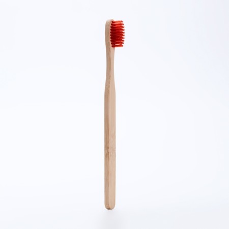Bamboo toothbrush of medium stiffness, Mix flowers-2