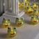 Garland “thread” 2 m with nozzles “frog”, ip20, transparent thread, 10 LED, glow warm white, AAH2