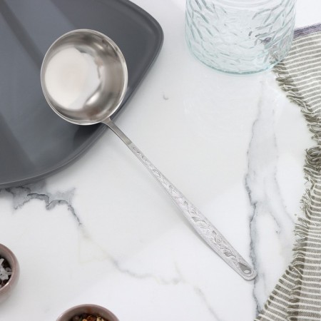 Spoon Pouring Small "Uralochka", handle length = 21.5 cm, thickness 2 mm (M13)