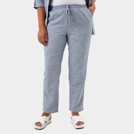 Women's pants Mist plus-size, size 58, blue color-1