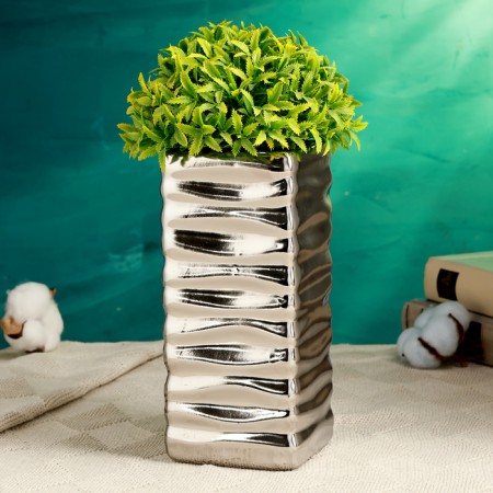 Kashpo - VAZ "Kina" silver, 9x9x20cm