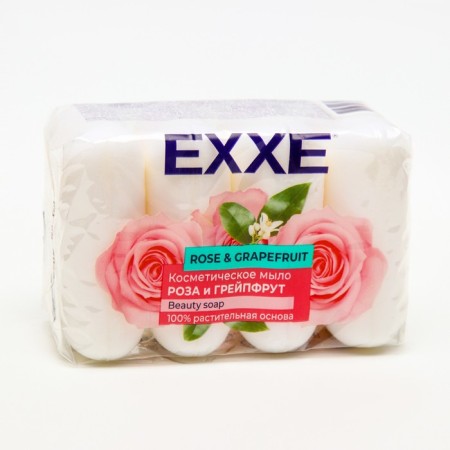Cosmetic soap EXXE "Rose and Grapefruit" 4*70 g
