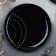 Ceramic "Ornament" plate, 27 cm, black color