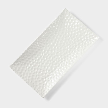 Ceramic serving "airiness", 25.5 × 14 cm, white color-1