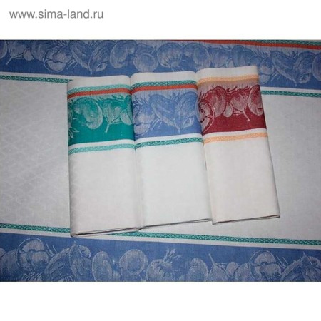 Towel 50x70 cm mix, jacquard b/s, cotton 55%, 45%flax 45%-5