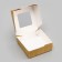 Folding box, with a window, craft, 11.5 x 11.5 x 4 cm