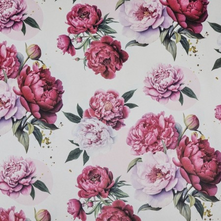 Package paper, craft "Bouquet of peonies", 70 x 100 cm,-2