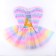 Carnival set "Milash", 5-7 years: skirt, wings