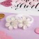 Hair gum "Lilia Lace" (set 2 pcs) white