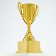 Cup 092, award figure, gold, plastic stand, 19.8 x 10.5 x 8 cm.