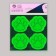 Reflective stickers "Fect", 6 × 6.5 cm, 4 pcs on the sheet, color mix