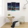 Modular picture "Night Bridge" (2-25x52; 1-30x60) 60x80 cm
