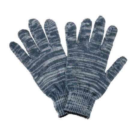 Workers, m/b gloves, knitting 7 class, 4 threads, size 9, without coating, gray-1