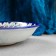 The plate of the Rishtan ceramics "Patterns", blue, deep, mix, 20 cm