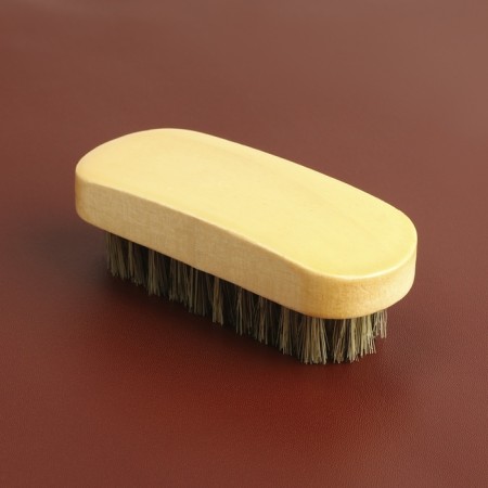 Skin polishing brush, natural pile, 9 × 3.8 cm-4