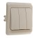 Schetode switch Sche BC10-003K, 3 keys, cream color