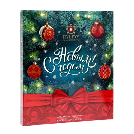 Tea "Happy New Year!" Assorted, foil (red bow), 36 p x 2 g