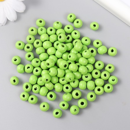 Beads for creativity tree "Olive green" D-0.8 cm, set of 20 g-1