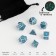A set of cubes for D&D (Dungeons and Dragons, DND), Series: D&D, "Wave", 7 pcs, luminous