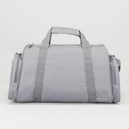 Sports bag with lightning, 3 outer pockets, color gray color-2