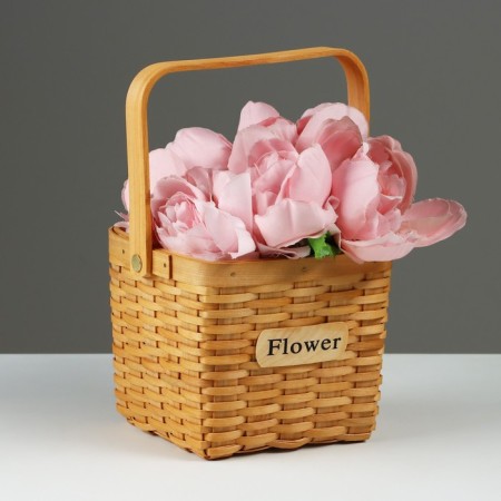 Wicker basket, 15 x 15 x 12/24 cm, sequoia-1