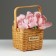 Wicker basket, 15 x 15 x 12/24 cm, sequoia
