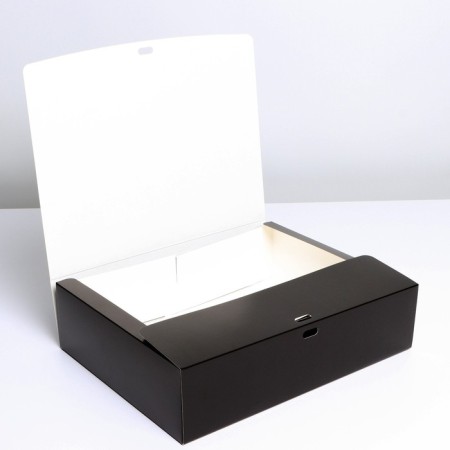 Gift folding box, packaging, “black”, 31 x 24.5 x 8 cm, without tape-3