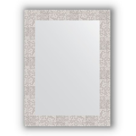 Mirror in the baguette frame - honeycomb aluminum 70 mm, 56 x 76 cm, evoForm