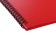 Folder 30 inserts on spirals, A4, 600 μm, Erichkrause "Classic Words", texture "Sand", red, mix