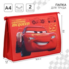 Plastic folder A4, on lightning, cars