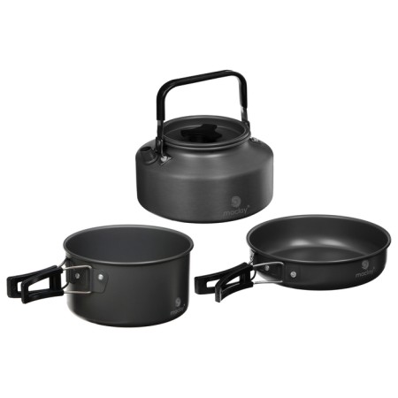 Tourist dishes Maclay, set: pan, pan, kettle, 2 glasses, devices, carbine-15