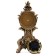 Table fireplace clock "Rococo", H-38 cm, di-10 cm dial, bronze