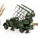 Mini-bar/stand for 4 bottles truck, green