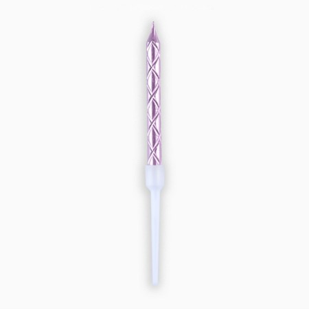 Candles for the cake, pink, 12 pcs.-4