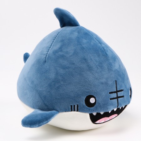 Soft toy "Shark", 19 cm, blue color-4