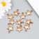 Decor for creativity plastic for metal "Golden Star" set 10 pcs 2.3x1.9x0.6 cm