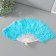Fan plastic, feather "Blue" h = 26 cm 25 blades 3x50x26 cm