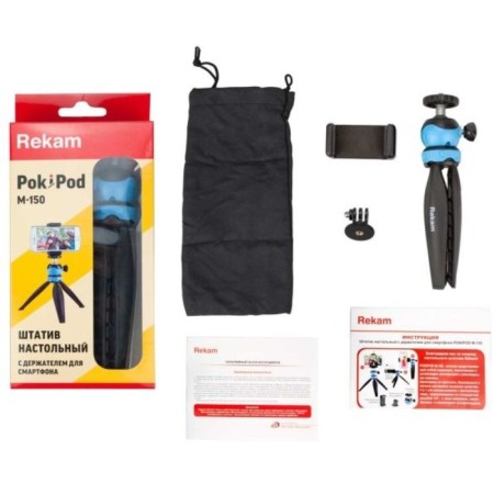 REKAM POKIPOD tripod Table Black Plastic/Metal (143g.)-5