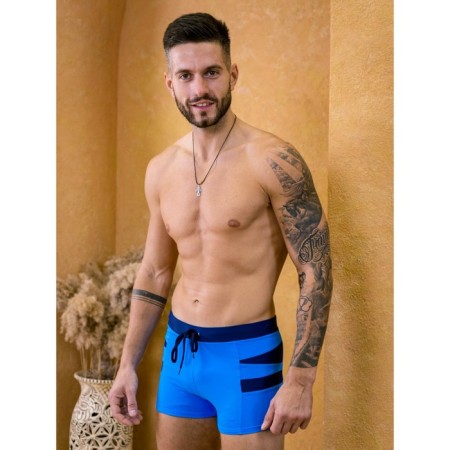 Male bathing panties, size 50, blue color, dark blue-3
