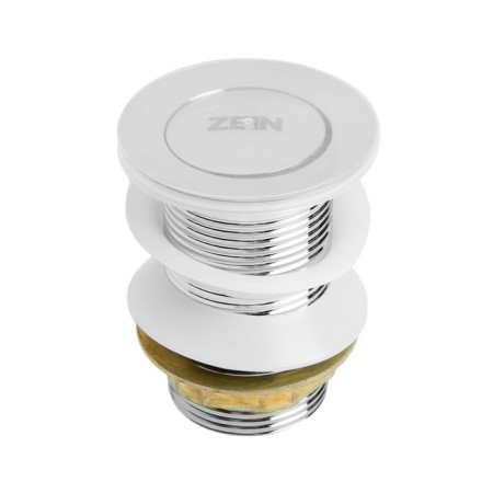 Bottom valve Zein English b1, a small button, stainless steel, chrome-5