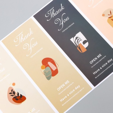 Sticker Paper Gratitude "branches. Abstraction" set 40 pcs 15x24 cm-1